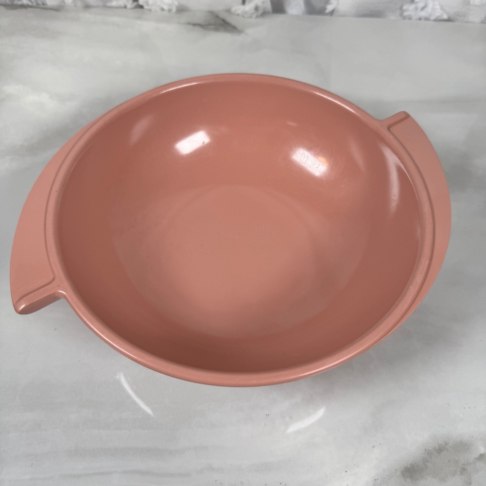 Vtg Boonton Melmac Winged Serving Bowl Dish‎ Salmon MCM Melamine Snacking